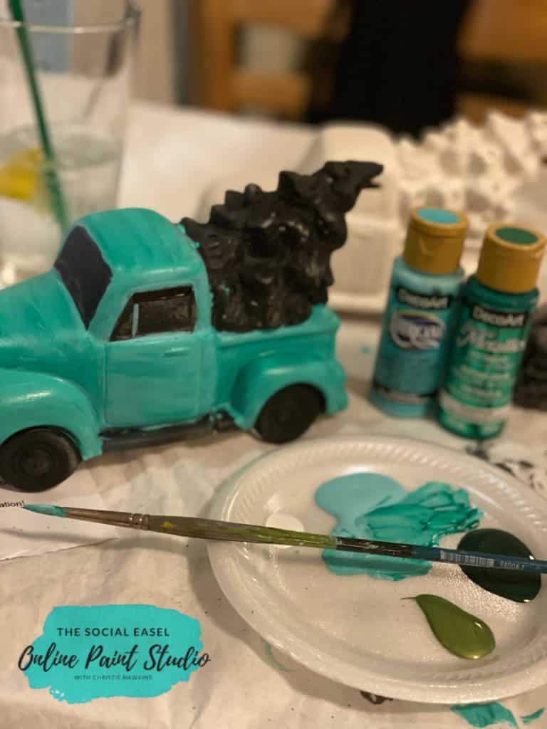 DIY Ceramic Christmas Trucks