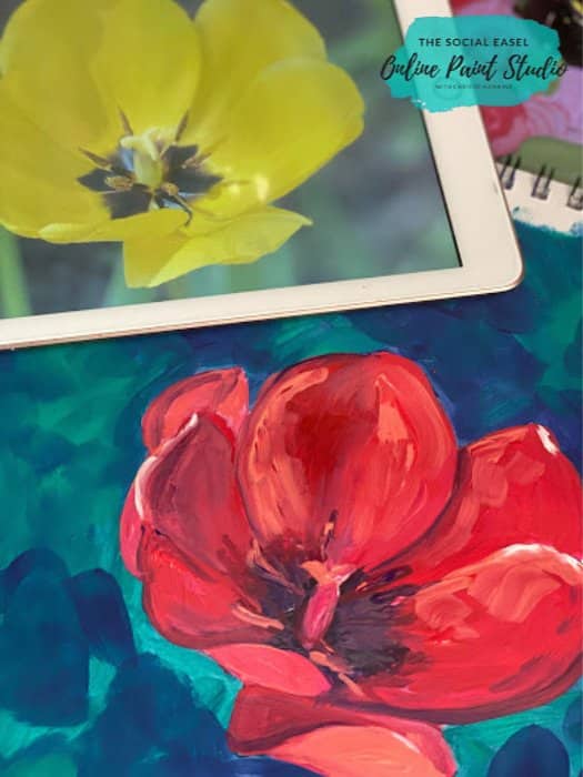 Flower Painting Tutorials How to Paint from a Photograph The Social Easel