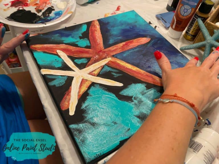 Create a Series of paintings The Social Easel Starfish