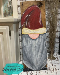 DIY Rustic Gnome Painted on Wood