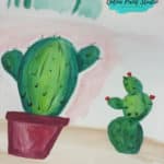 Simple Watercolor Cactus