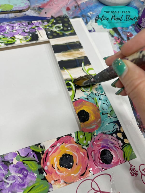 High Gloss Varnish DIY painted picture frame tutorial The Social Easel