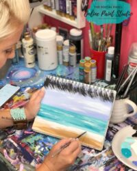 How to Paint A Simple Oceanscape for Beginners