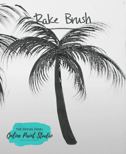 Rake Brush How to Choose a brush to paint palm trees The Social Easel