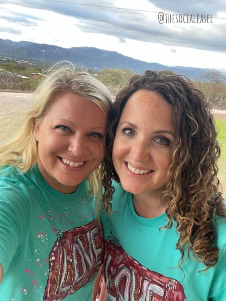 Kasey and Christie posing together on Honduras Mission Trip