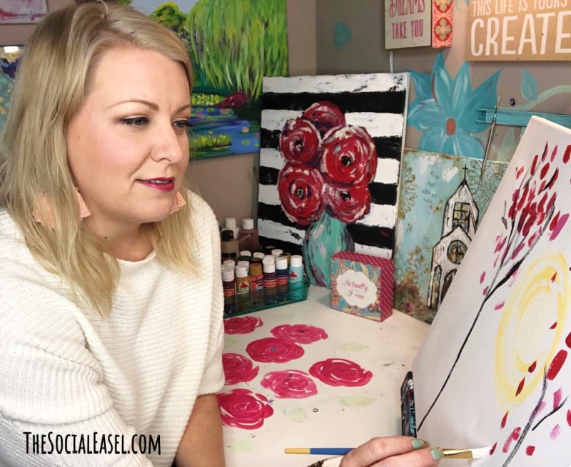 Christie Hawkins Painting_Art is Therapy - 5 Ways Art Benefits Mental Health