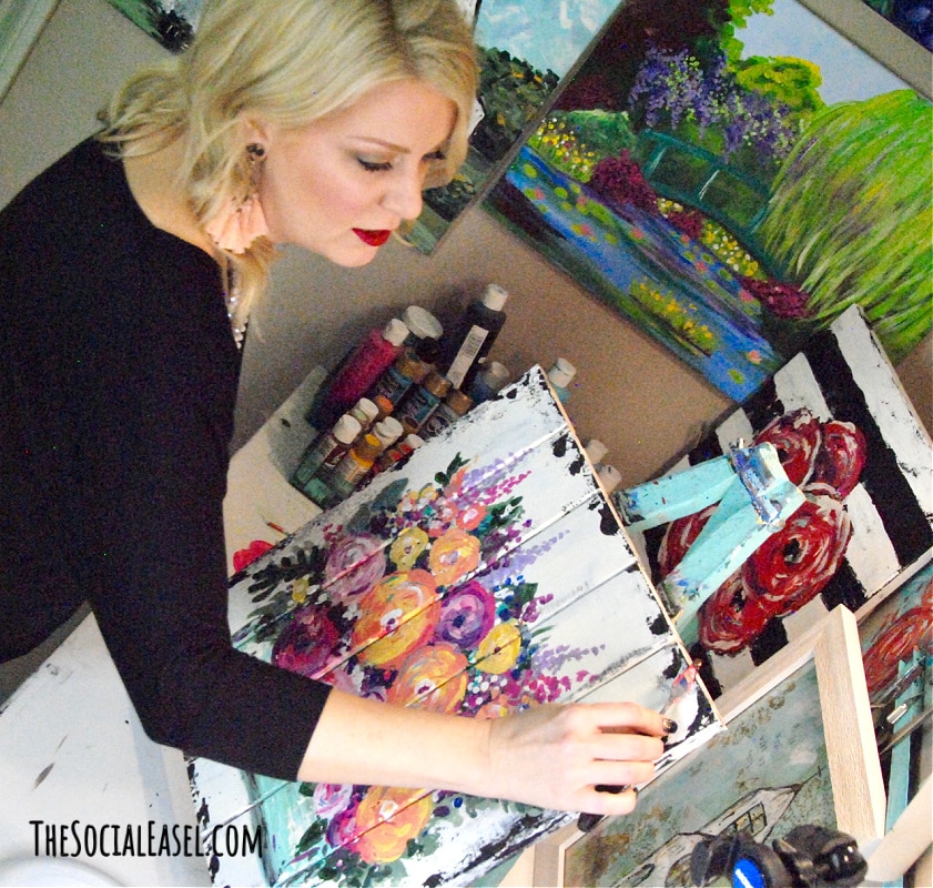 Christie Hawkins Palette Knife Painting_Art is Therapy - 5 Ways Art Benefits Mental Health
