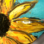 Sunflower Palette Knife Tutorial